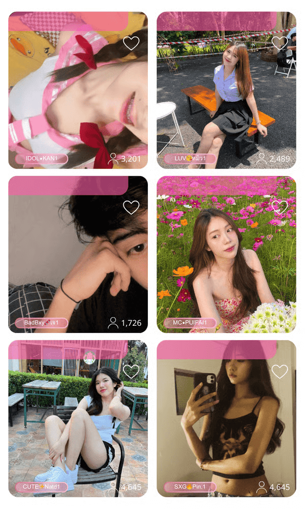 ภาพหน้าจอแสดงฟีเจอร์เด่นของ THLIVE